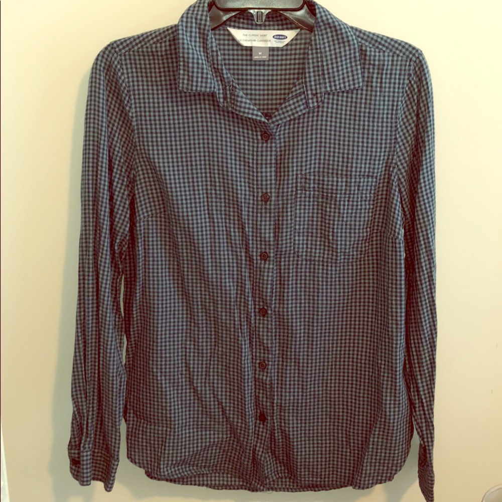 Green and navy flannel